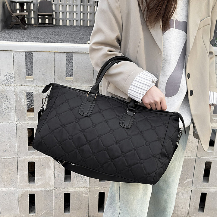 Elegant Quilted Travel Tote Bag Bowlift