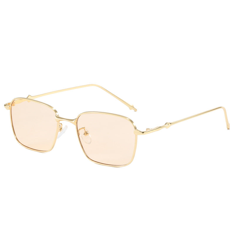 Women elegant square sunglasses with high-quality metal frame Bowlift