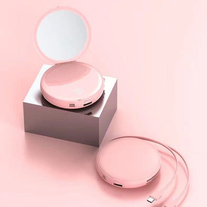 Portable mirror with USB charging function Bowlift