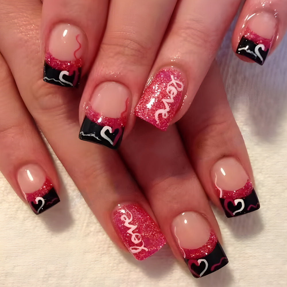 Glamorous Glitter Nail Art Design Bowlift