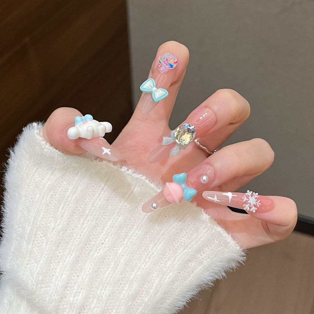 Decorative 3D Character Nail Art Set Bowlift
