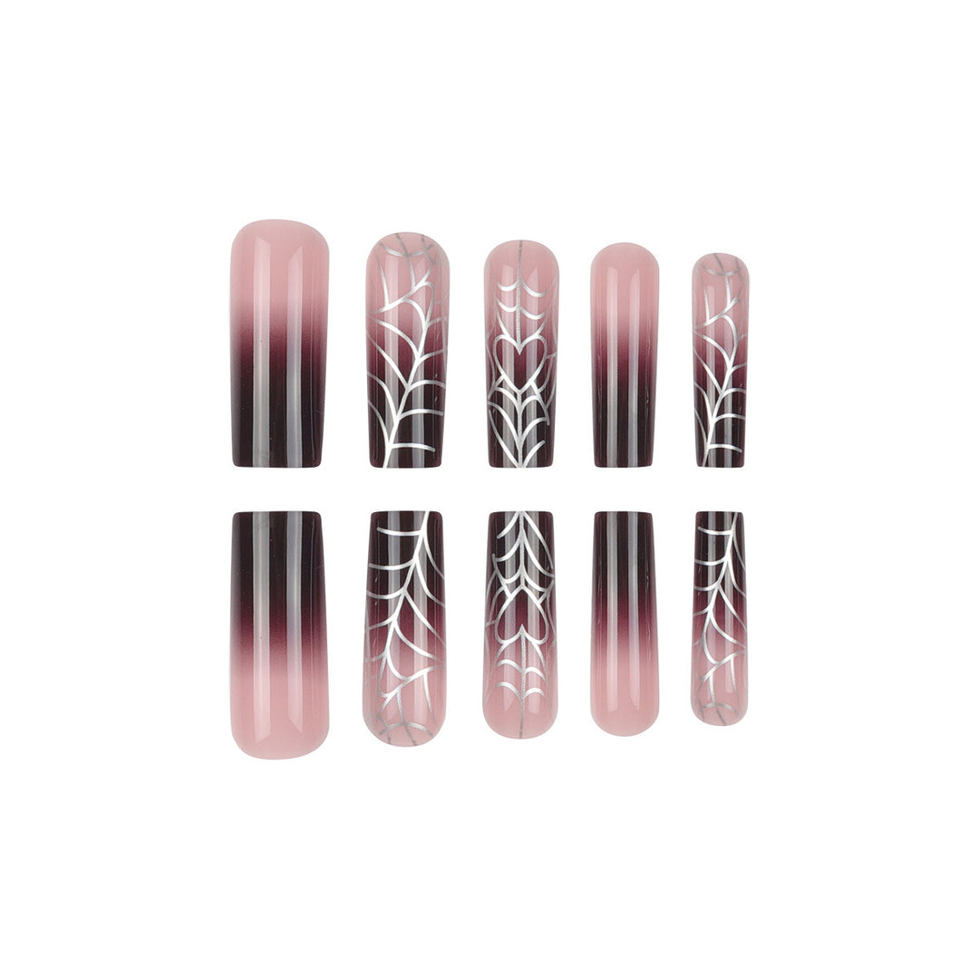 Artistic Spider Web Nail Art Extensions Bowlift