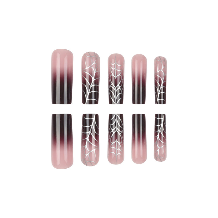Artistic Spider Web Nail Art Extensions Bowlift