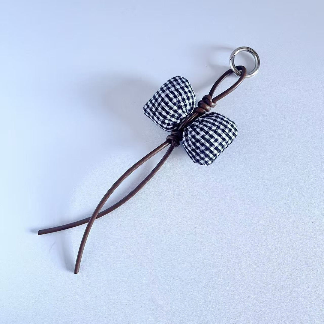 Decorative Leather Tassel Keychain Bowlift