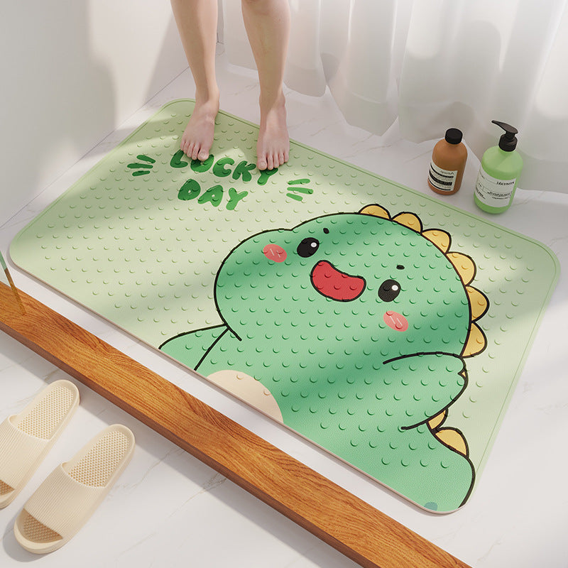 Cartoon-Themed Bath Mat Bowlift