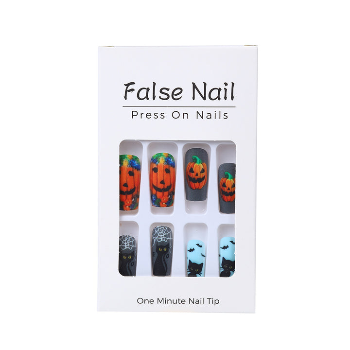 Creative Halloween Design Artificial Nails Bowlift