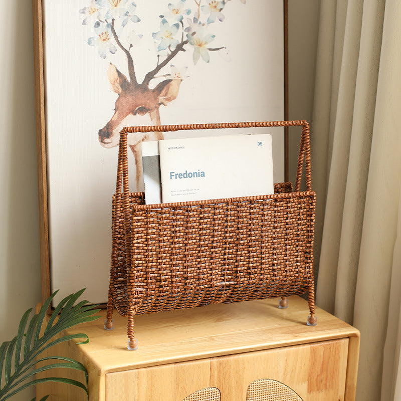 Unisex Handwoven Newspaper and Magazine Stand Bowlift