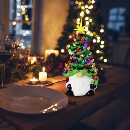 Santa Claus decoration figure with Christmas tree Bowlift