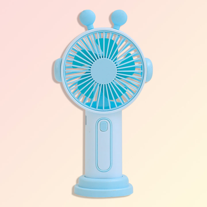 Women Portable Mini-Fan with Colorful Ears Bowlift