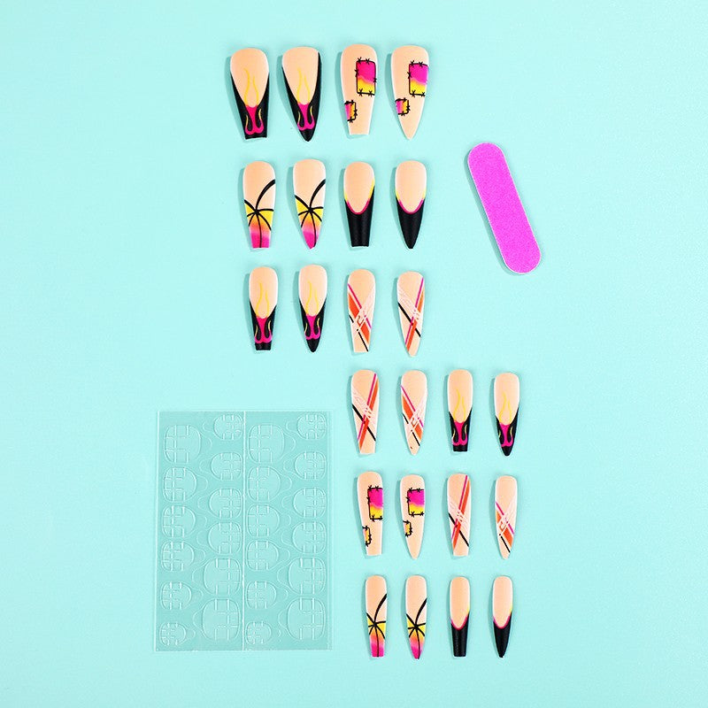 Creative Nail Art Set with Colorful Designs Bowlift