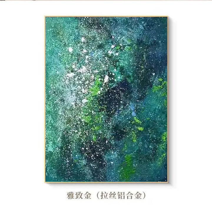 Abstract Multicolored Textured Canvas Art