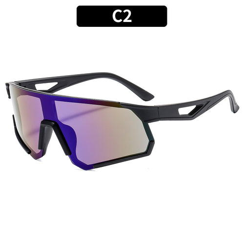 Futuristic Wraparound Shield Sunglasses