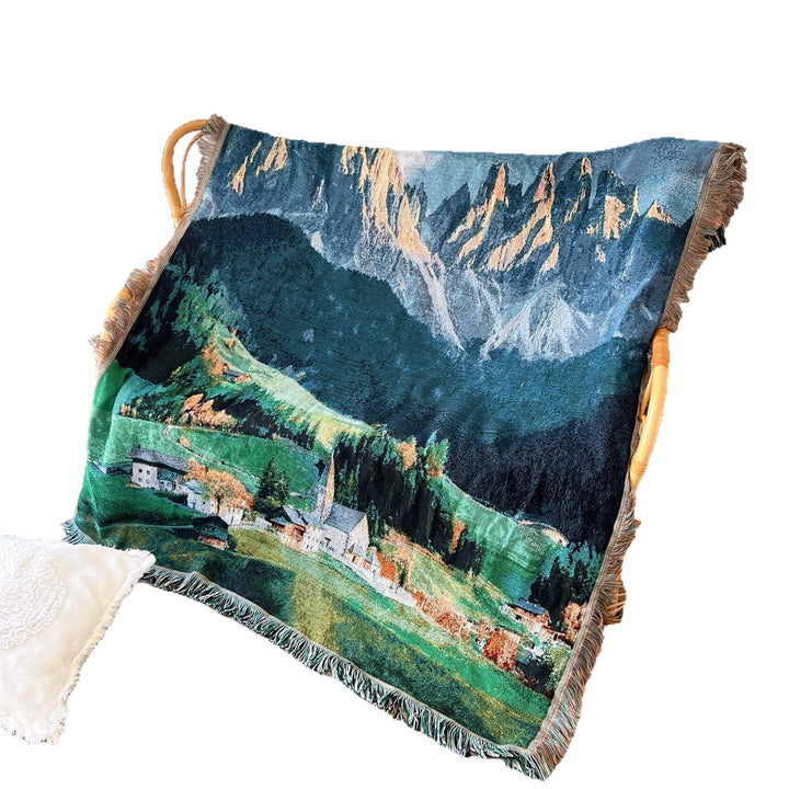 Scenic Mountain Tapestry Blanket