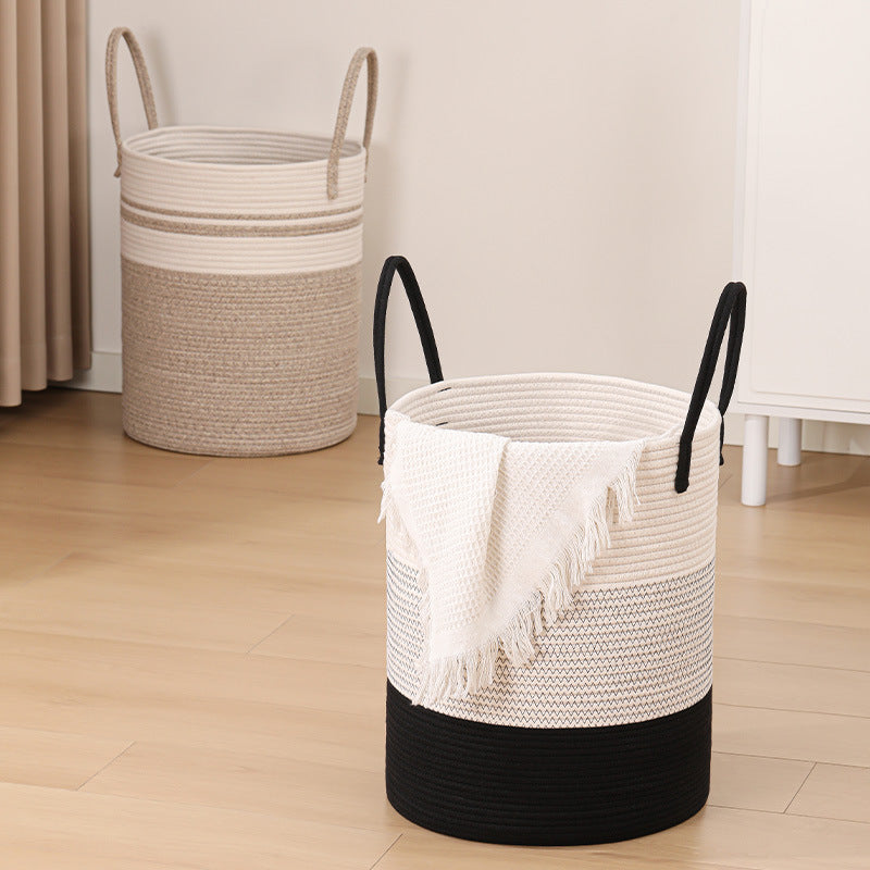 Women's decorative storage basket with two practical handles Bowlift