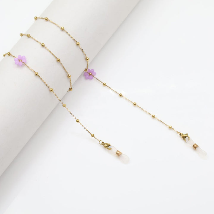Floral Bead Eyewear Chain Bowlift