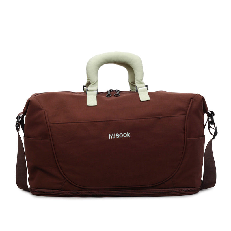 Stylish Leather Travel Duffel Bag