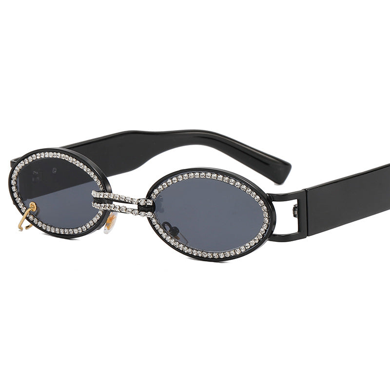 Women extravagant fashionable sunglasses with rhinestone-adorned frame Bowlift