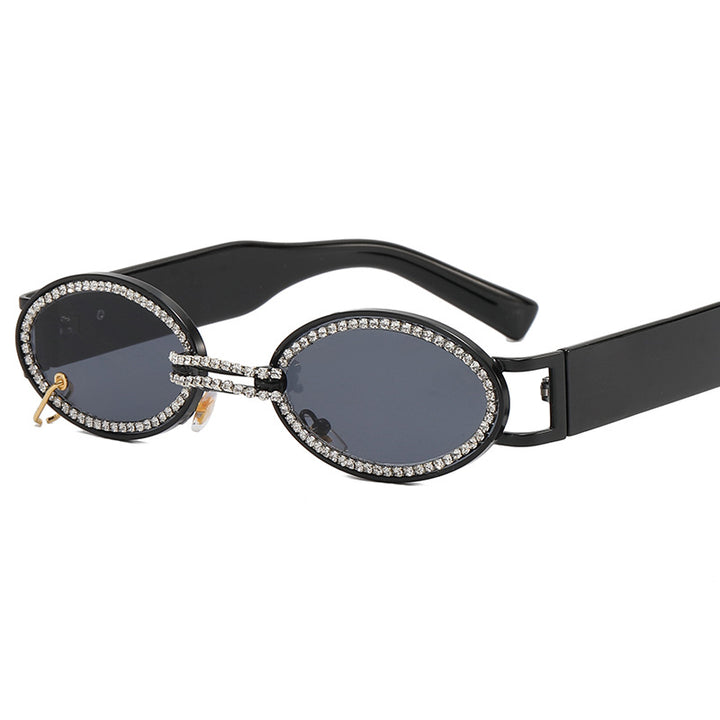 Women extravagant fashionable sunglasses with rhinestone-adorned frame Bowlift