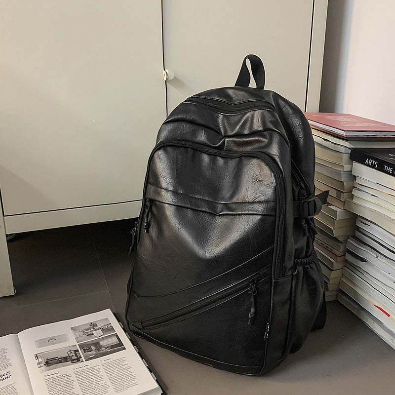 Premium Leather Laptop Backpack Bowlift