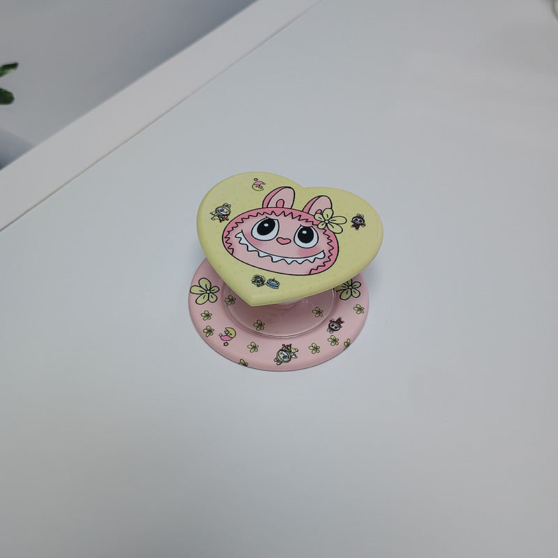 Heart-Shaped Character Phone Grip Bowlift
