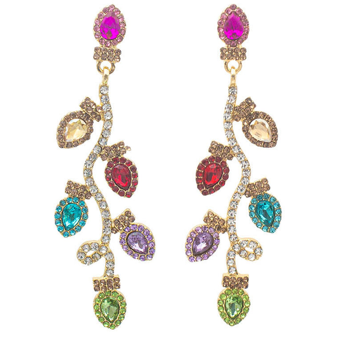 Vibrant Floral-Inspired Drop Earrings Bowlift