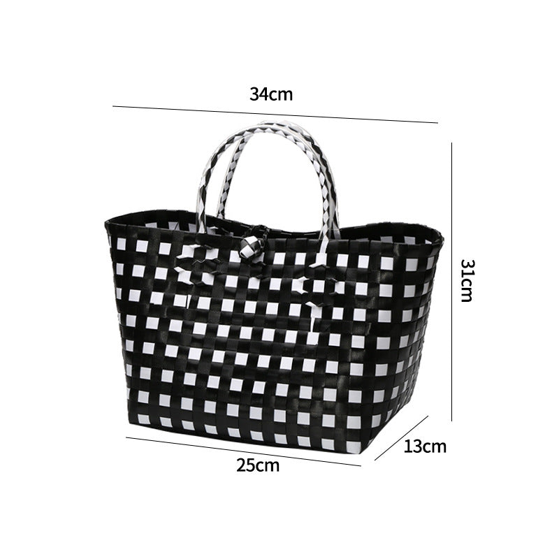 Large Capacity Woven Shopping Tote Bowlift