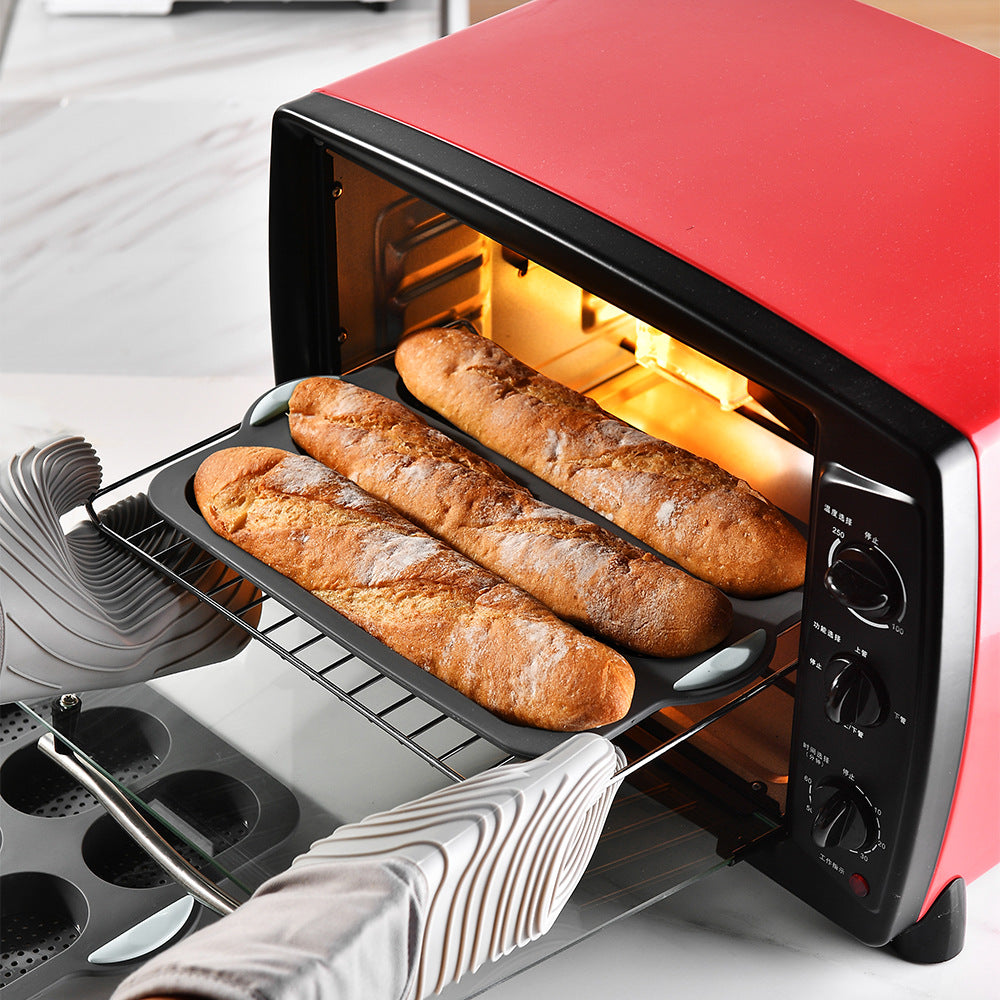 Silicone Bread Baking Pan with Non-Stick Coating and Sturdy Handles Bowlift