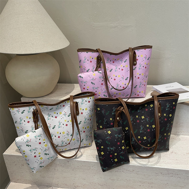 WoFloral Patterned Beach Tote Bag Bowlift