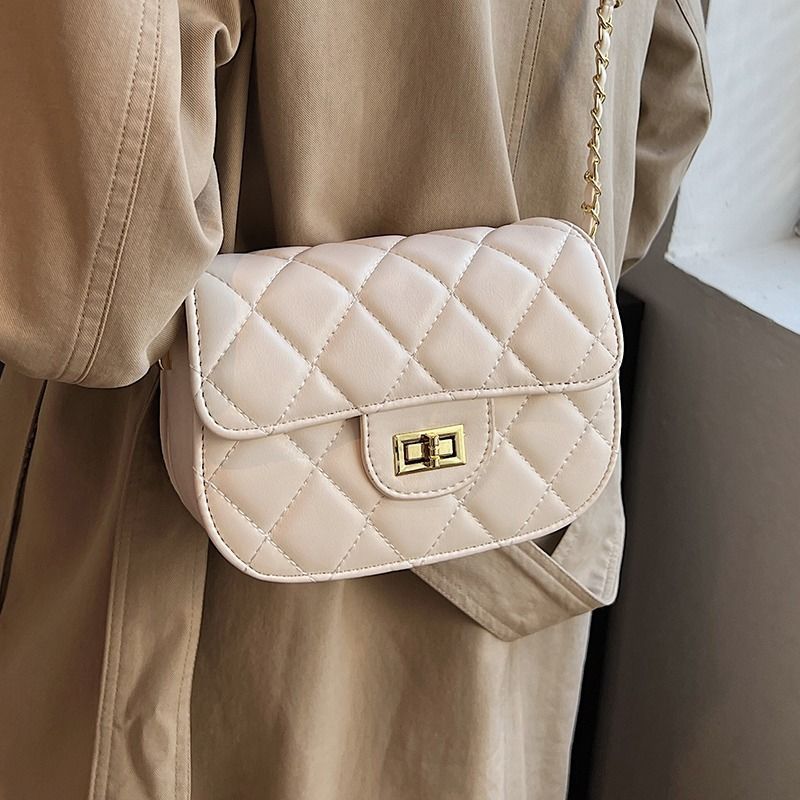 Quilted Chain-Strap Shoulder Bag Bowlift