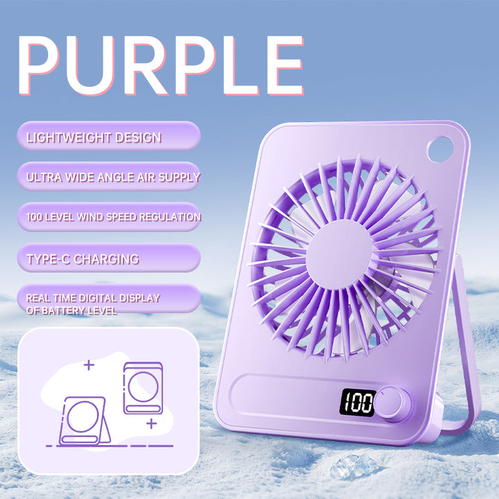 Women portable fan with digital speed control Bowlift