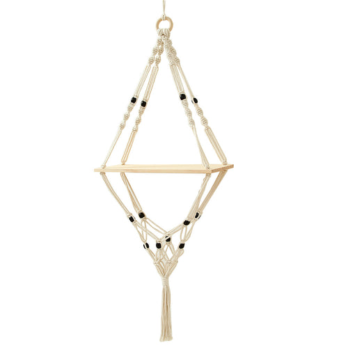 Macramé Hanging Plant Shelf Bowlift