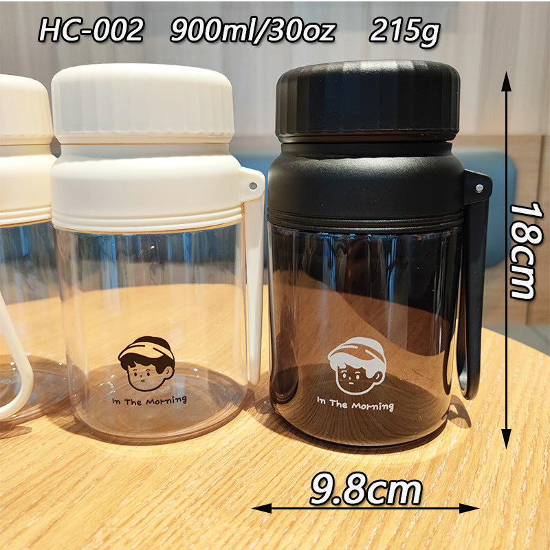 Women's creative water bottle with practical leak protection Bowlift