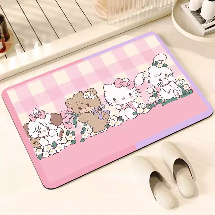 Cute Cartoon Bunny Mat