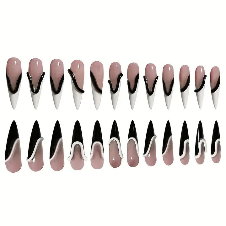Artistic Stiletto Nail Extensions Bowlift