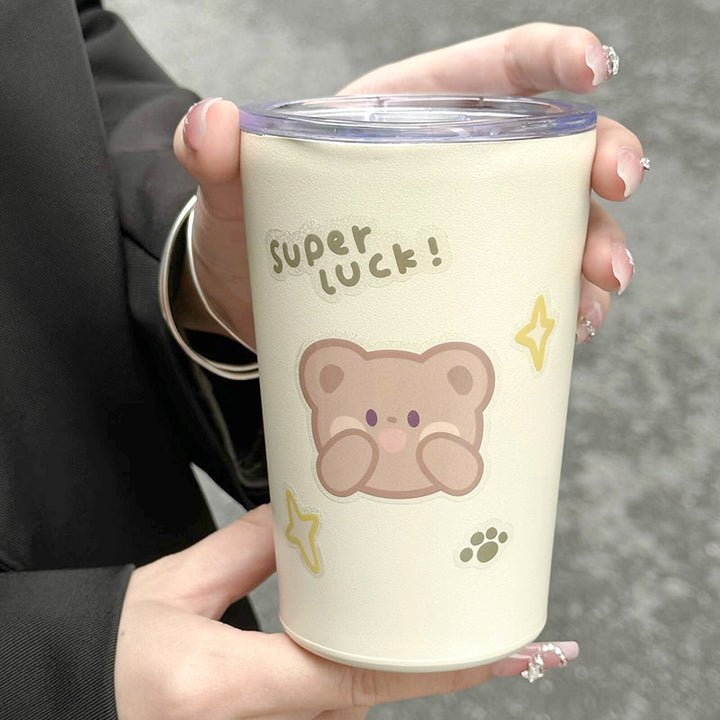 Women’s insulated cup with innovative press closure Bowlift