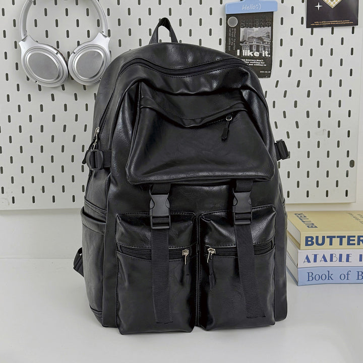 Durable Leather Backpack Bowlift