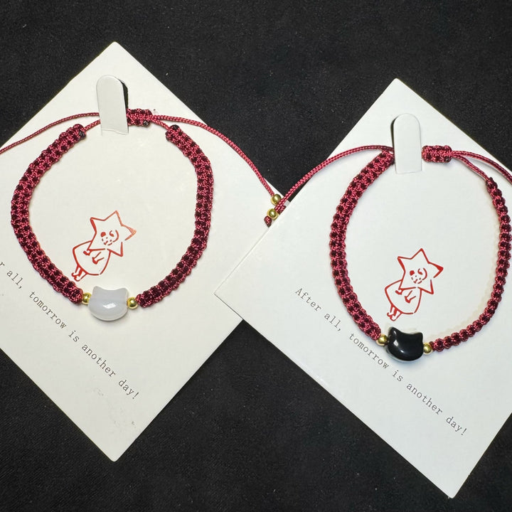 Adjustable Cat-Themed Friendship Bracelet Bowlift