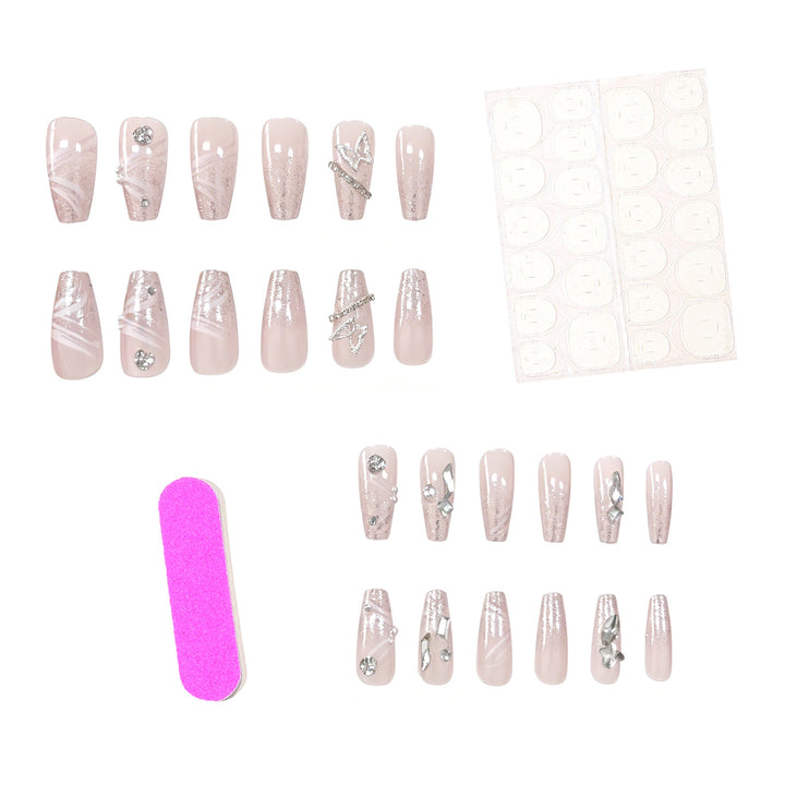 Glamorous 3D Crystal Nail Enhancements Bowlift