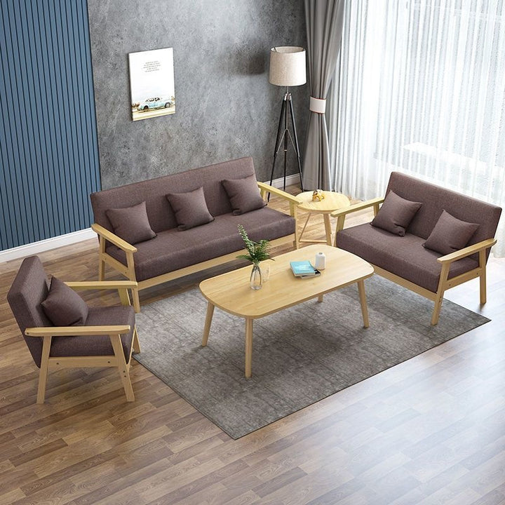 Modern Upholstered Living Room Seating Set Bowlift