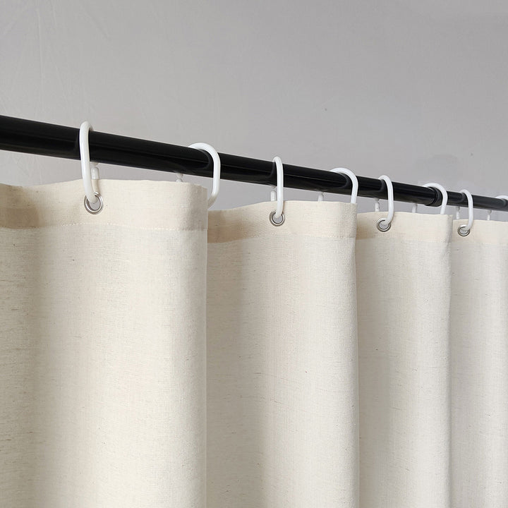 Elegant Textured Shower Curtain Bowlift