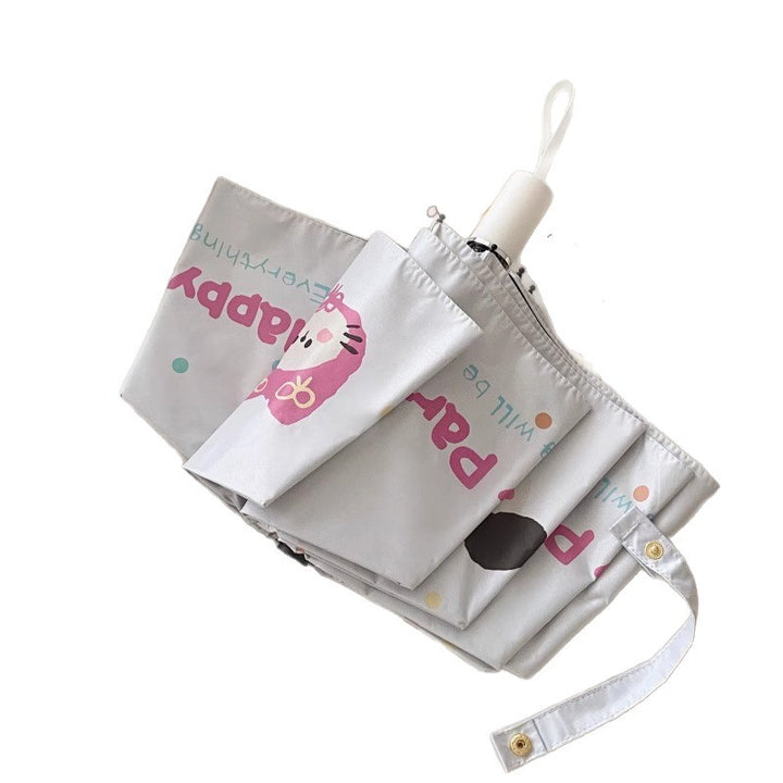 Women's folding umbrella with creative cartoon design Bowlift