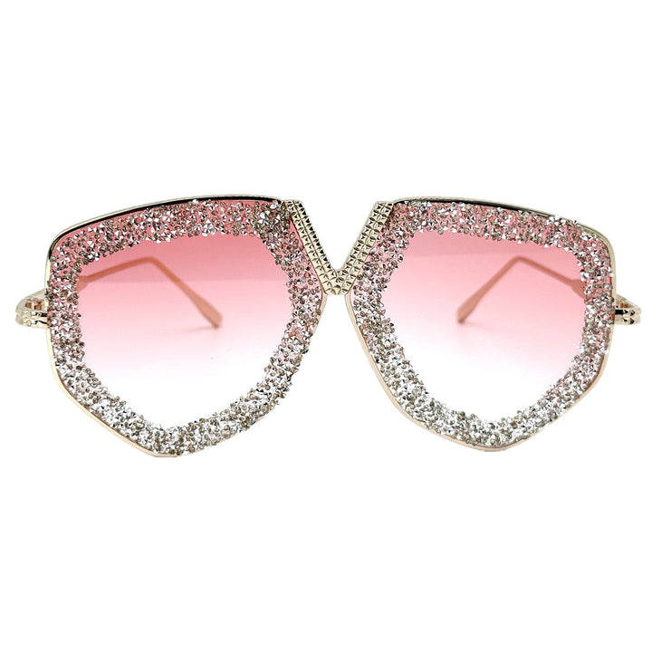 Ladies luxurious sunglasses with glamorous rhinestone frame Bowlift