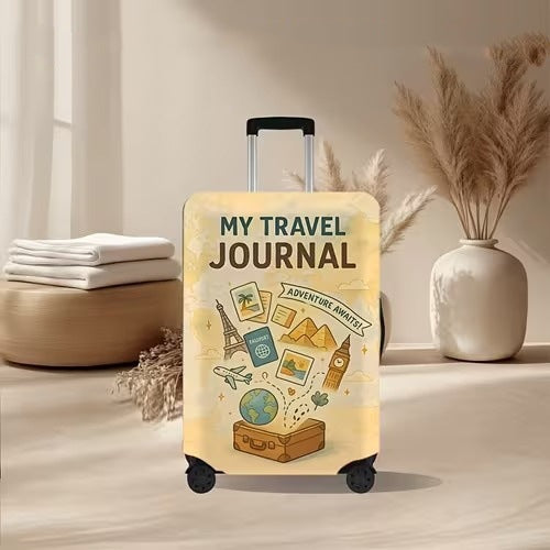 Unisex nan elastic suitcase cover with volcanic lava marble design, stretch protective cover for trolley Bowlift