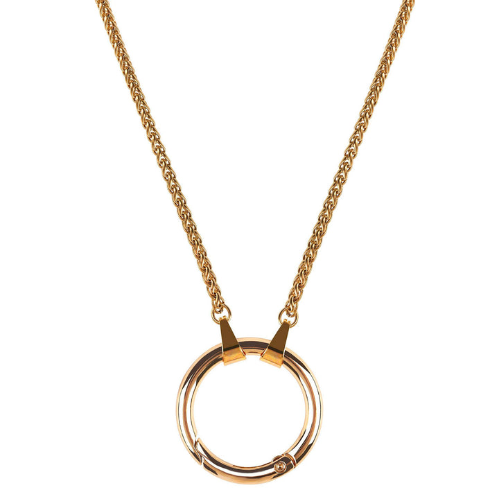Elegant Chain Link Pendant Necklace Bowlift