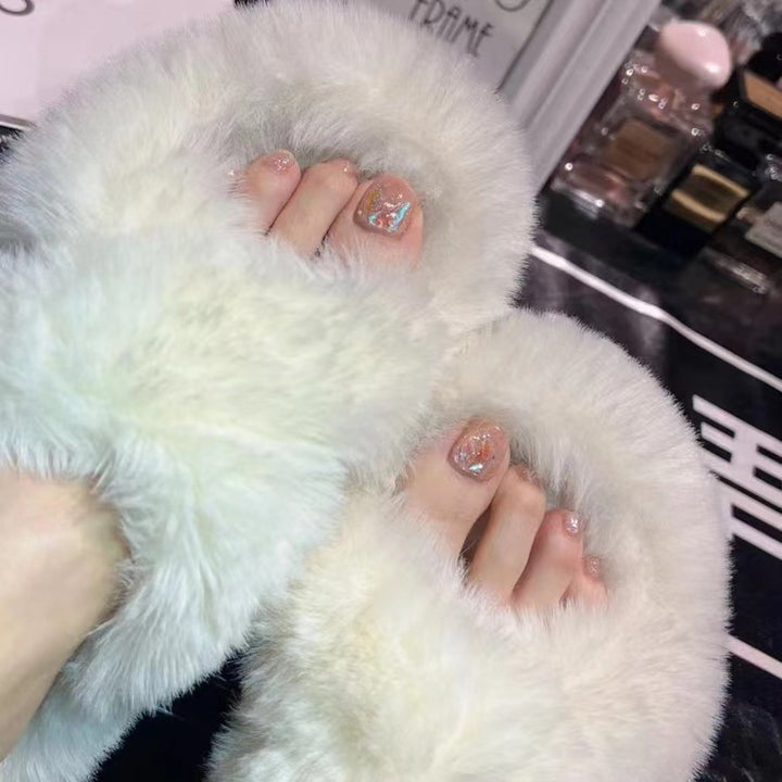 False artificial toenails with glitter effects Bowlift