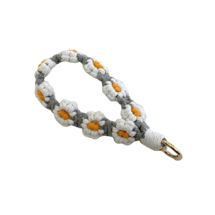 Floral Macrame Keychain Holder Bowlift