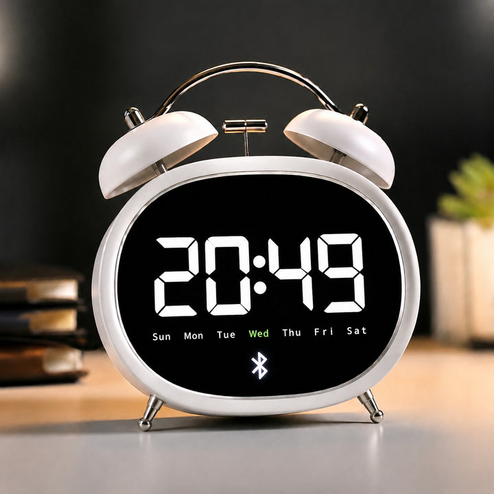 Digital Bluetooth table clock with large digits Bowlift