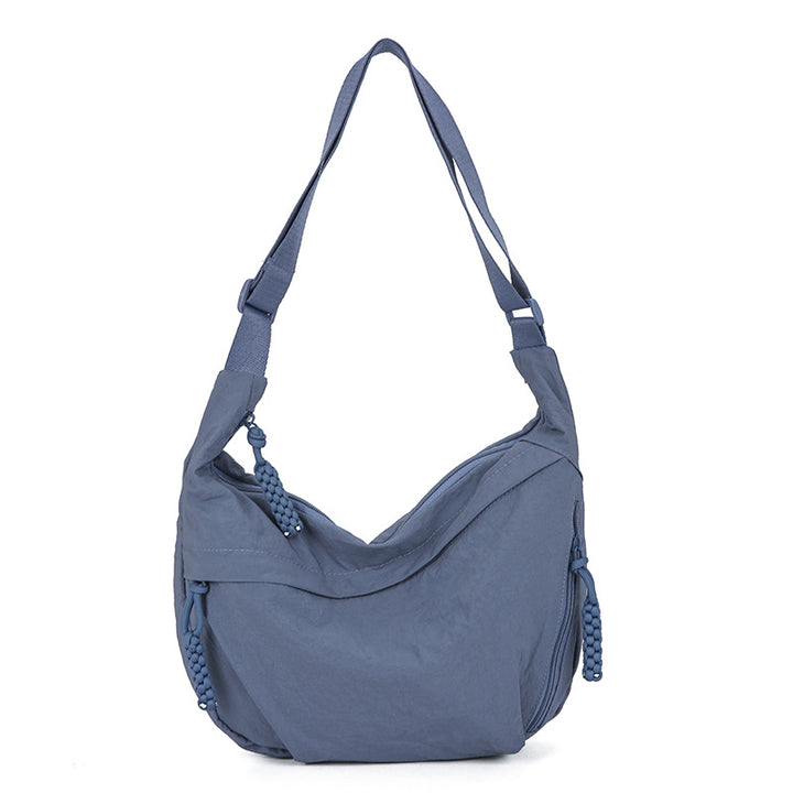 Casual shoulder bag with multifunctional zip pockets Bowlift