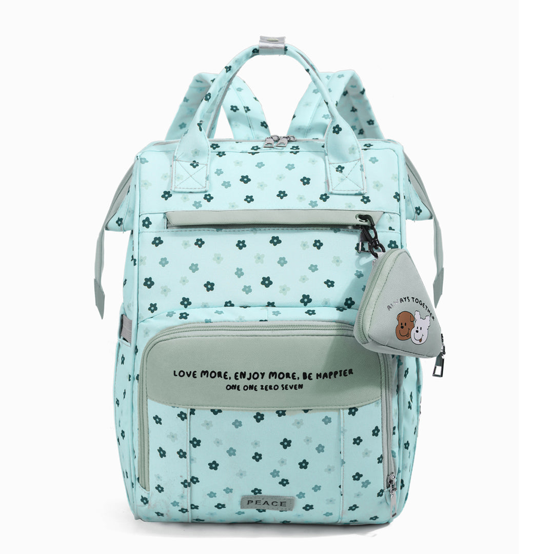 Stylish Floral Pattern School Backpack Bowlift