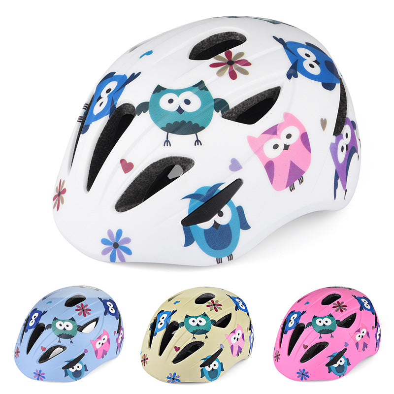 Children's Cute Animal Print Bicycle Helmet Bowlift